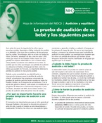 La prueba de audición de su bebé
