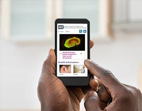 image of NIDCD enhanced website responsive design for mobile devices